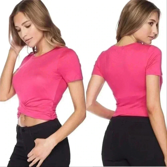 PINK CROPPED TOP - Picture 1 of 2